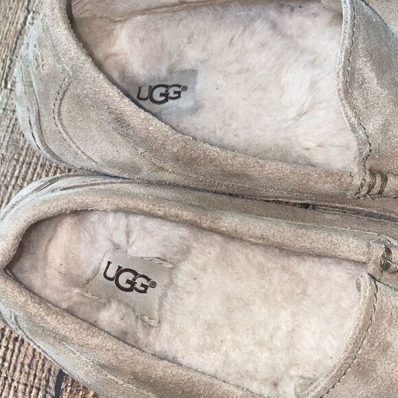 UGG ASCOT PINNACLE SAND SHEARLING HORWEEN LEATHER SHOE US 9 - Picture 7 of 10